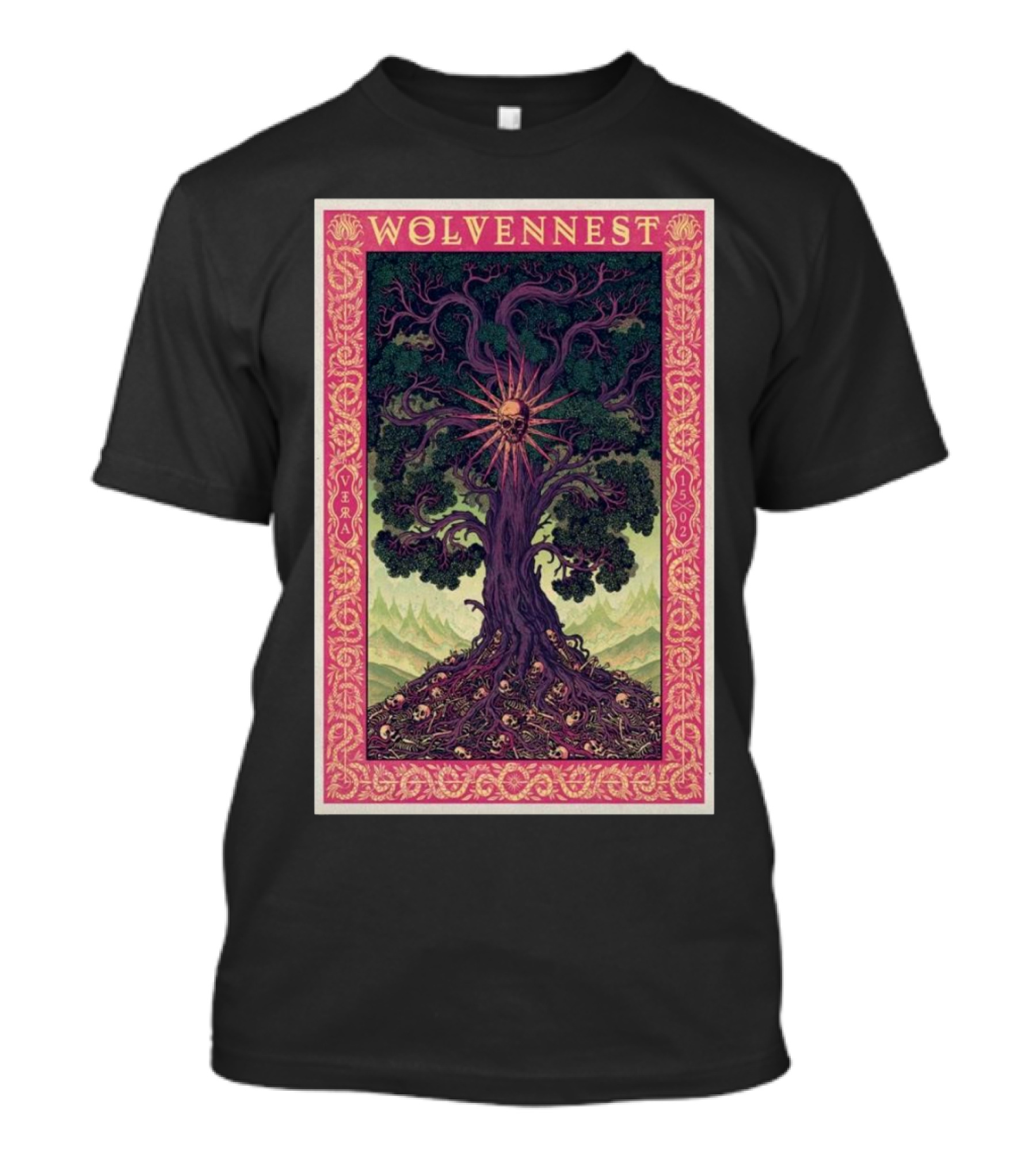 Wolvennest Vera Groningen February 15 2025 Skull Tree Artwork T-Shirt
