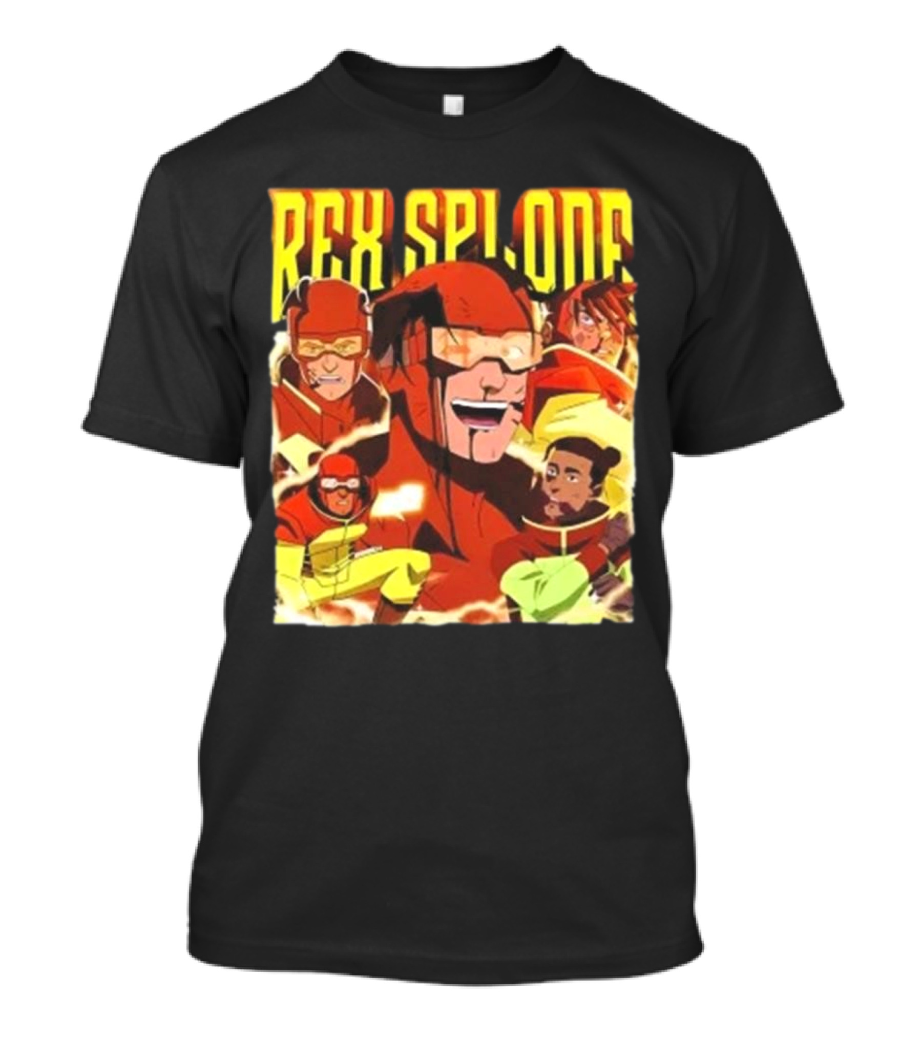 Rex Splode Invincible Comic Book Character Collage T-Shirt