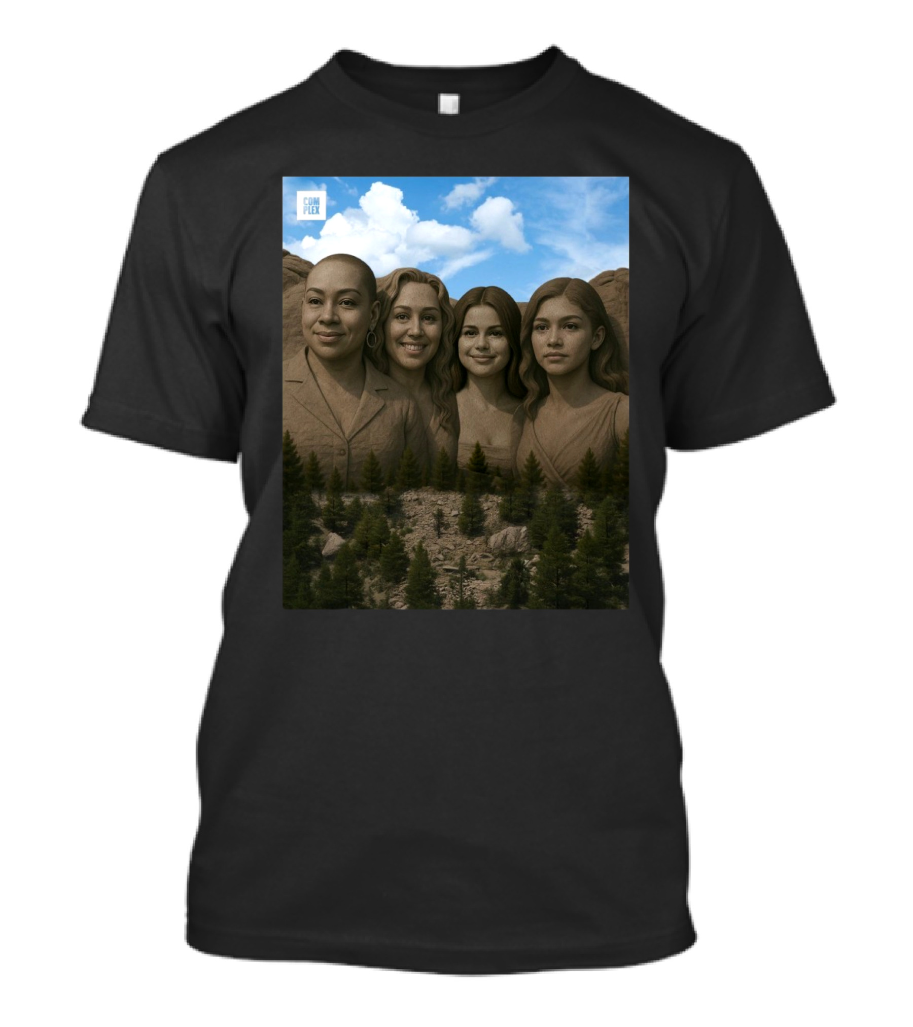 Raven-Symone Miley Cyrus Selena Gomez Zendaya Disney Channel Mount Rushmore 2025 Complex T-Shirt