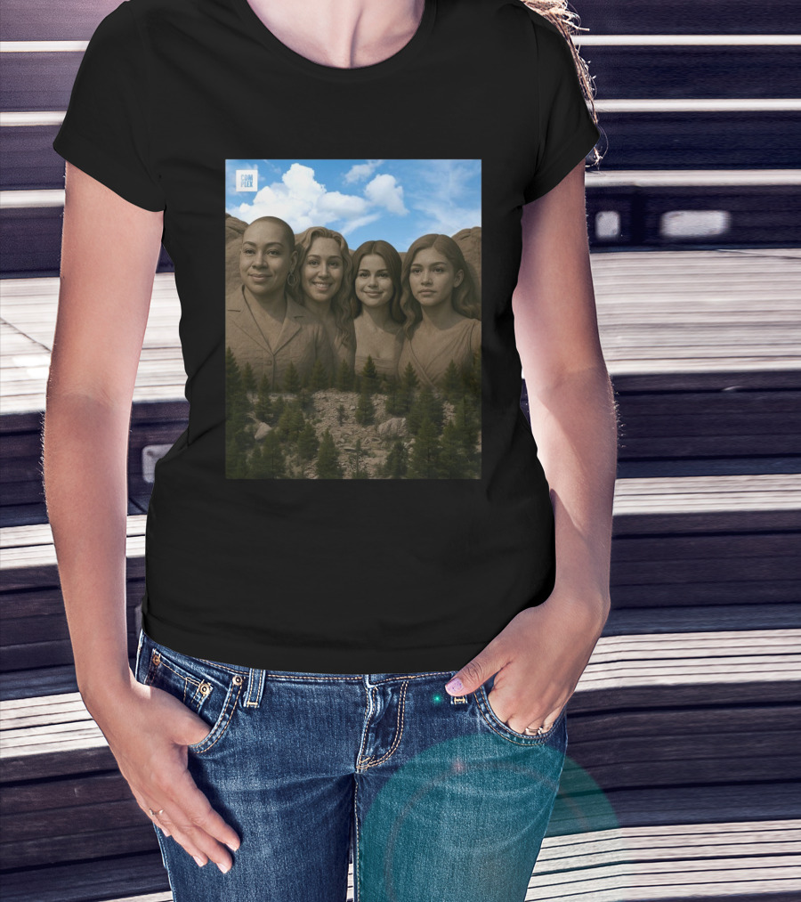 Raven-Symone Miley Cyrus Selena Gomez Zendaya Disney Channel Mount Rushmore 2025 Complex T-Shirt