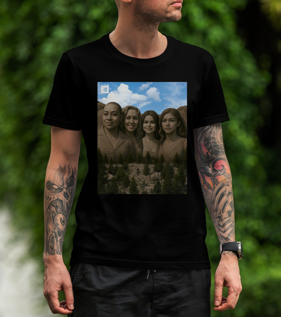 Raven-Symone Miley Cyrus Selena Gomez Zendaya Disney Channel Mount Rushmore 2025 Complex T-Shirt