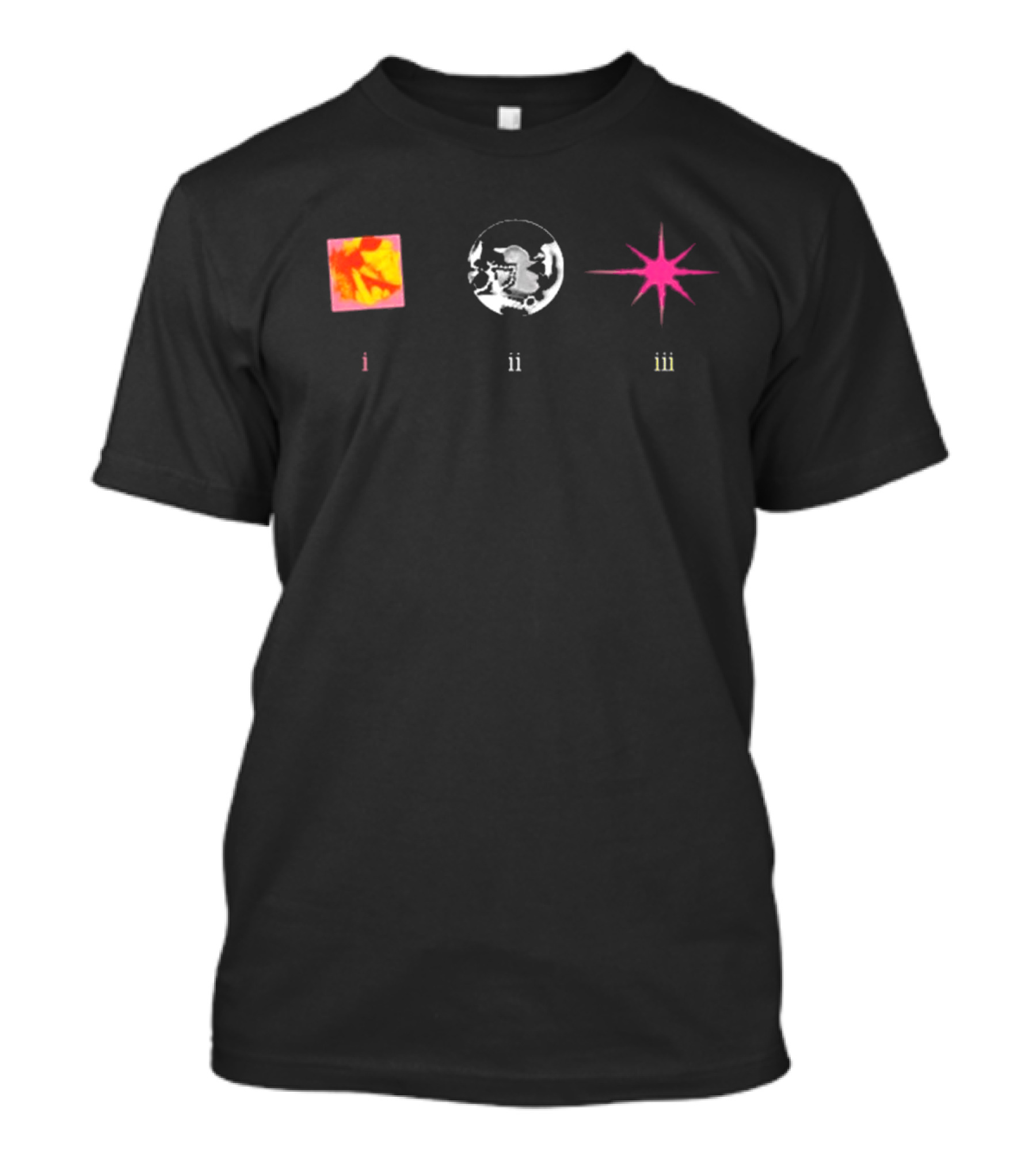 RAYE I Ii Iii Let There Be Light Square Circle Star T-Shirt
