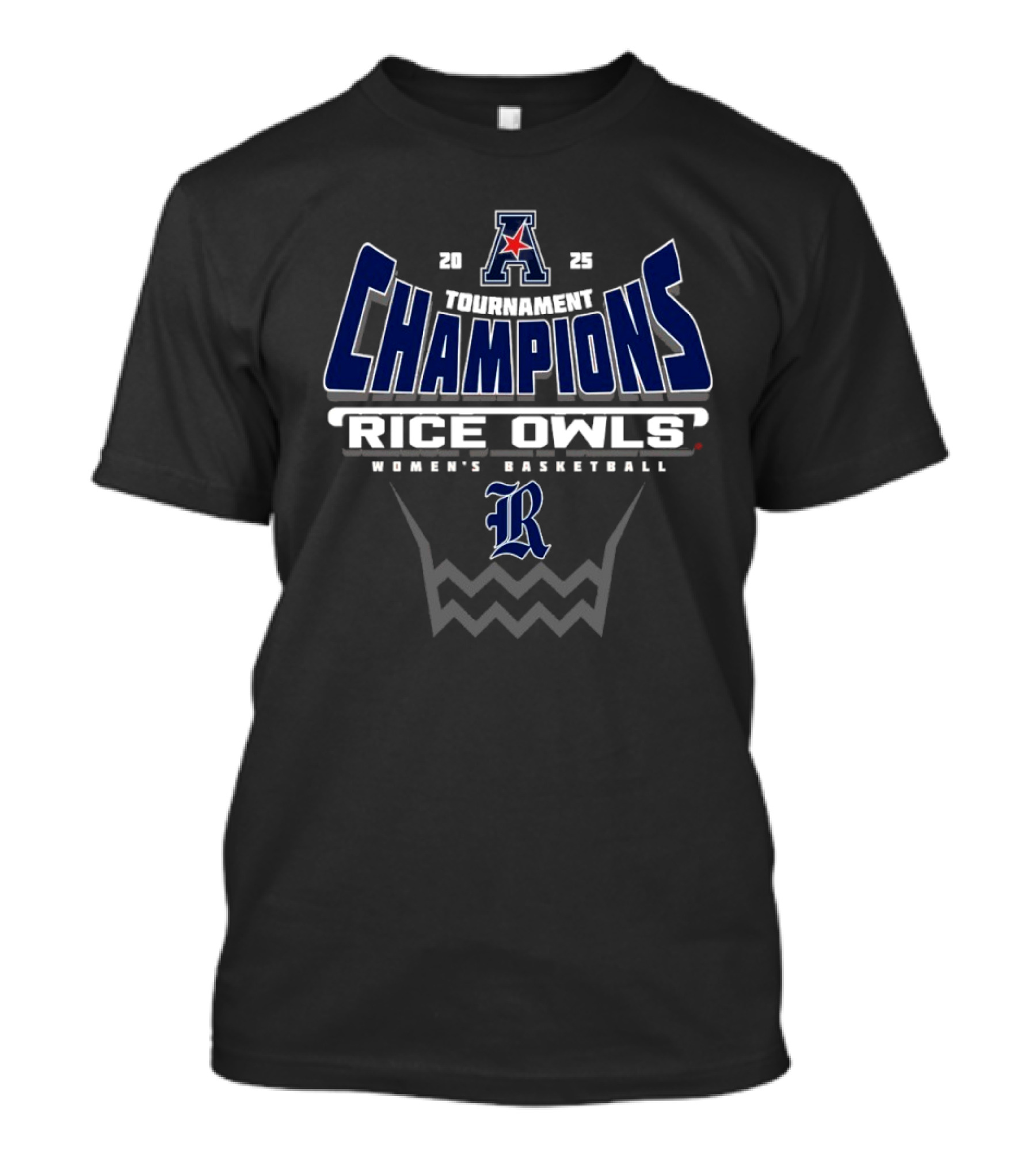 2025 Rice Owls Women’s Basketball American Athletic Conference Champions T-Shirt