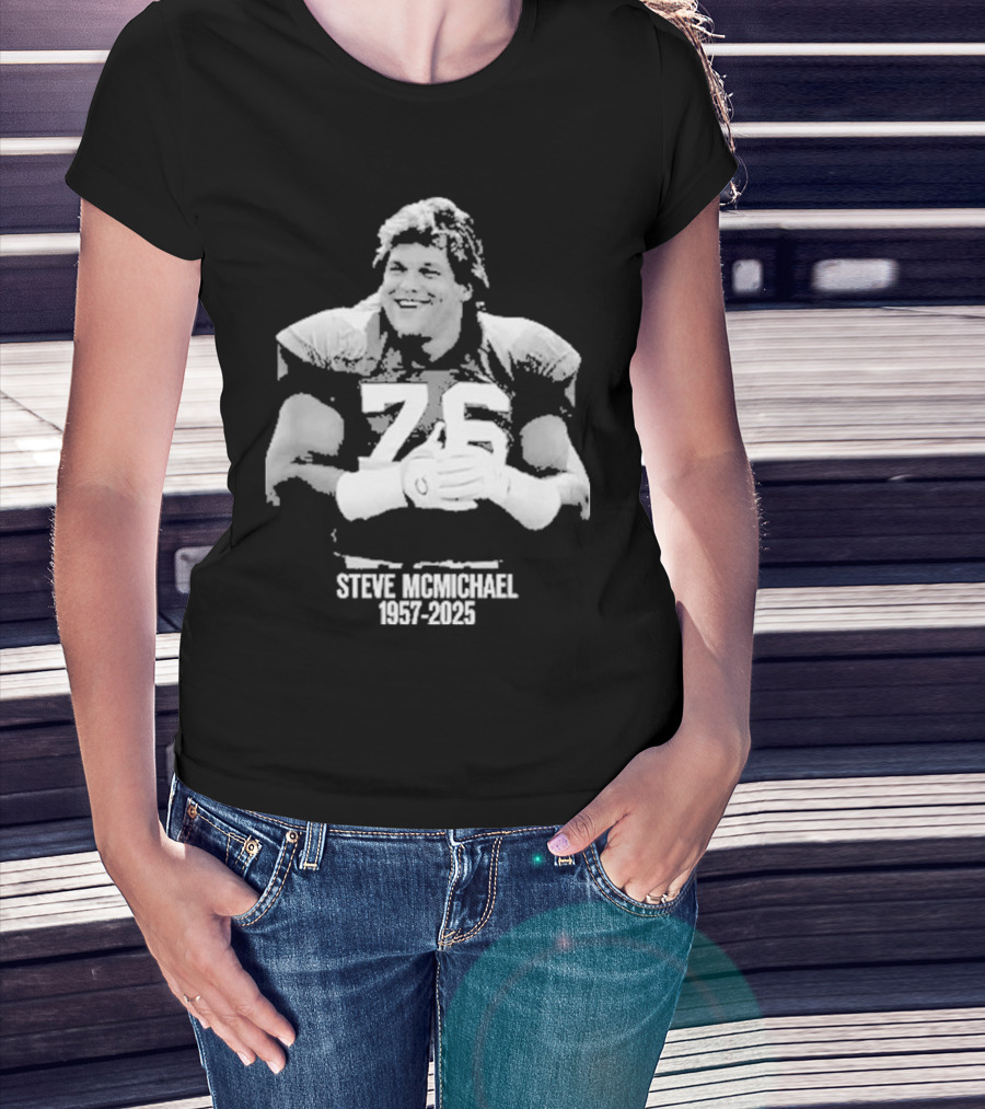 Rip NFL Super Bowl Champion Hall Of Famer Steve McMichael 76 1957-2025 T-Shirt