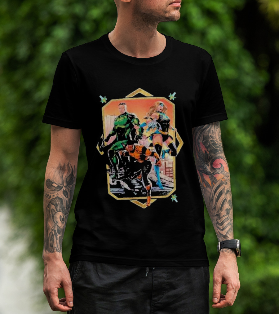 Rippaverse Trinity Action Dynamic Comic Heroes Unleashed T-Shirt