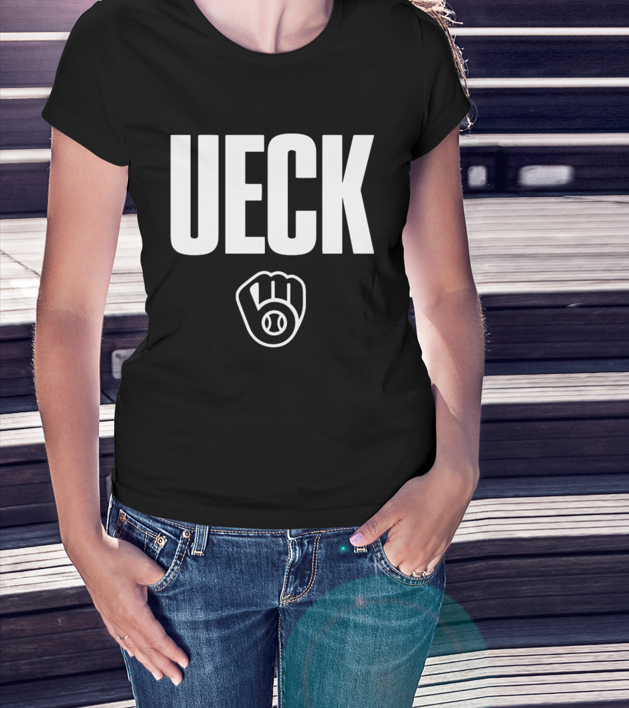 Milwaukee Brewers MLB Thank You UECK Baseball Glove Tribute T-Shirt