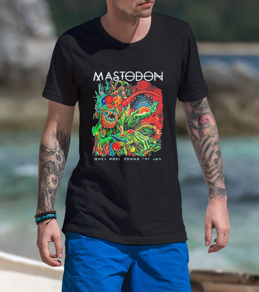 Mastodon Once More Round The Sun Psychedelic Artwork T-Shirt