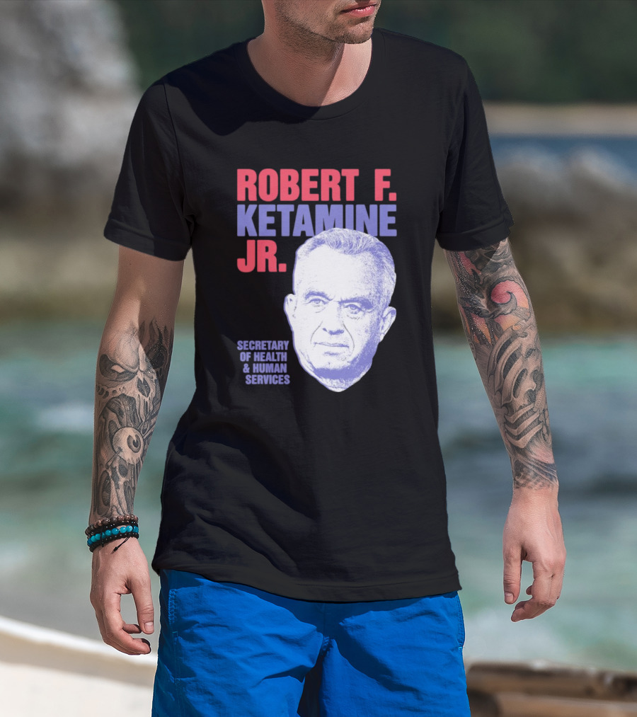 Robert F. Ketamine Jr. Secretary Of Health And Human Services Retro Portrait T-Shirt