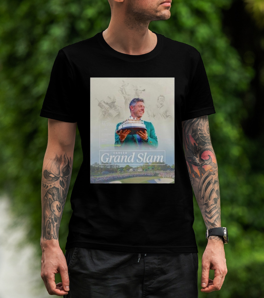 Rory McIlroy Masters Tournament Career Grand Slam Champion T-Shirt
