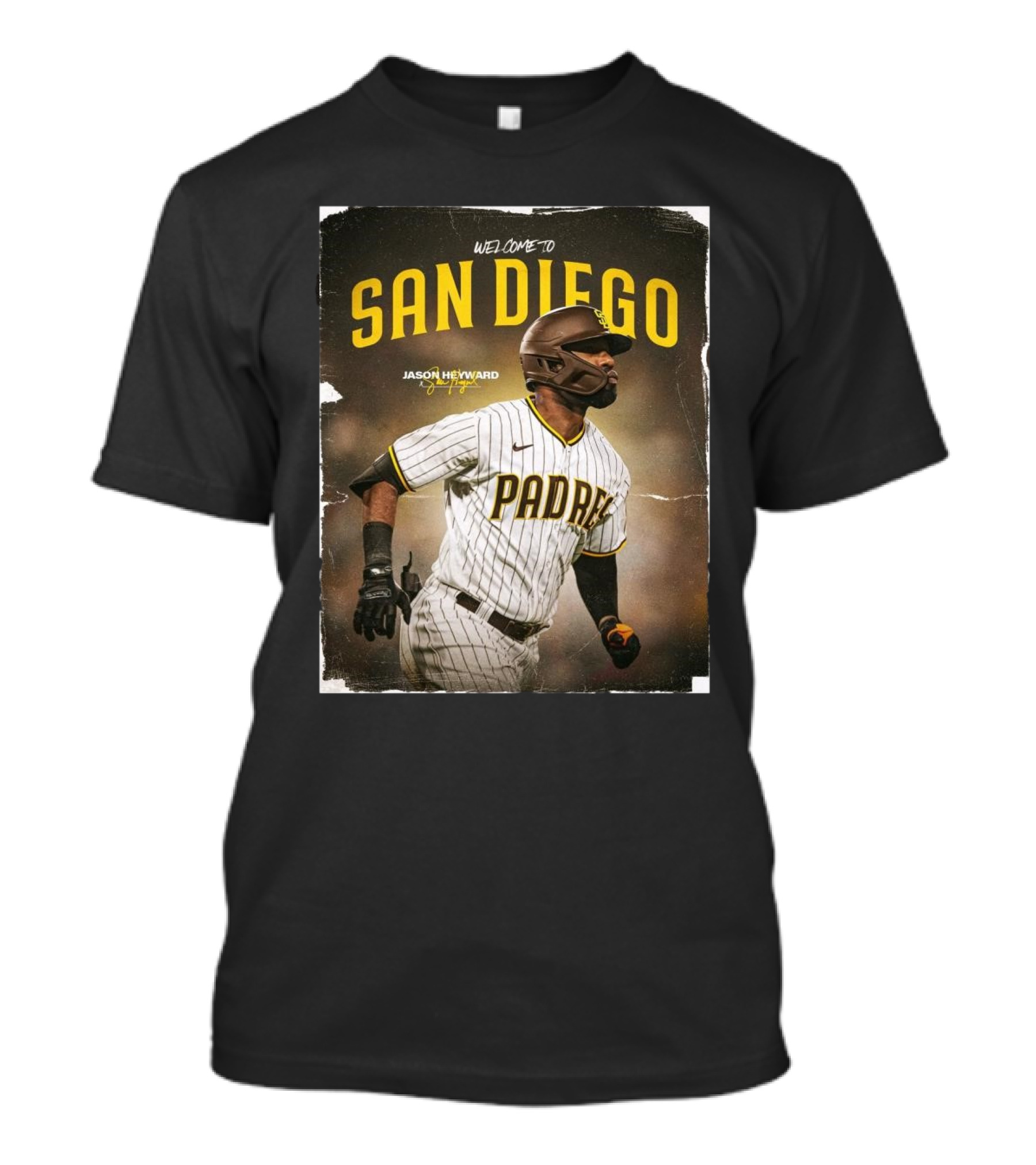 Welcome To San Diego Jason Heyward Padres Signature Promotion T-Shirt