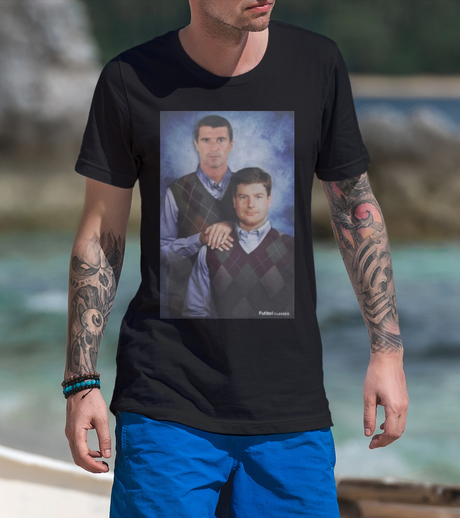 Roy Keane Denis Irwin Futbol Classics T-Shirt