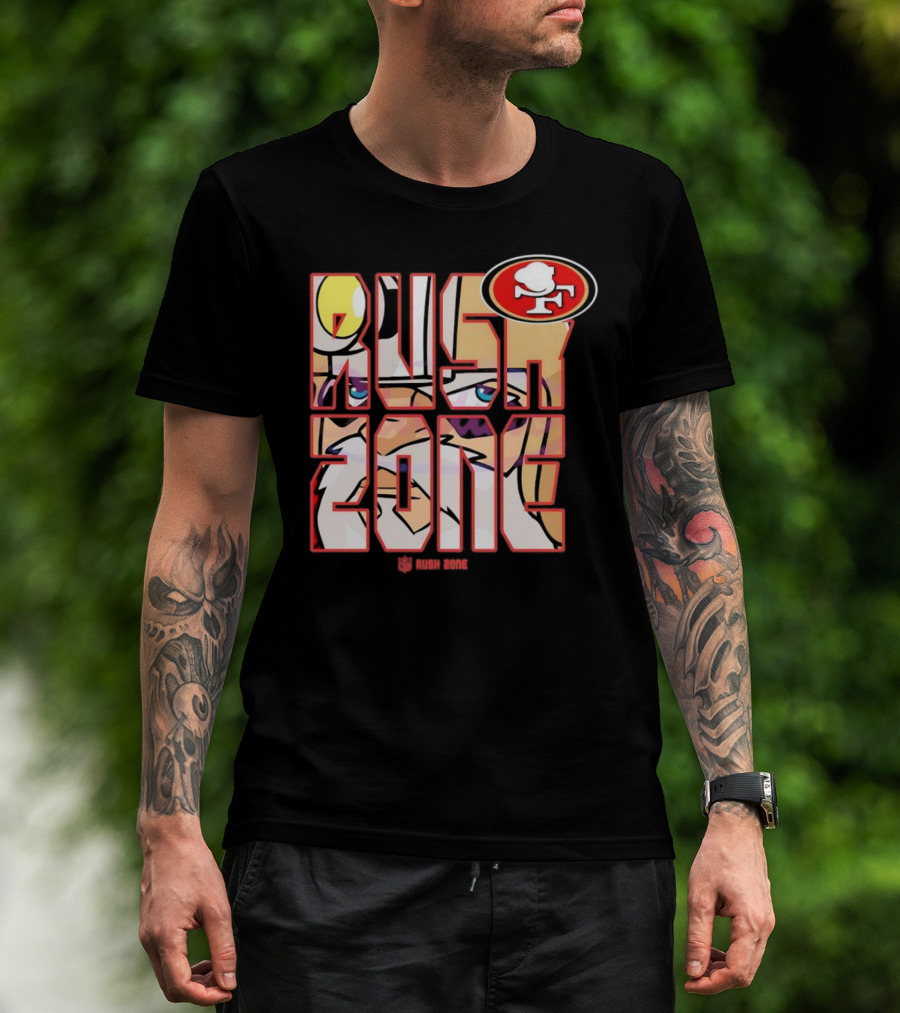 San Francisco 49ers NFL Rush Zone Cartoon Football T-Shirt