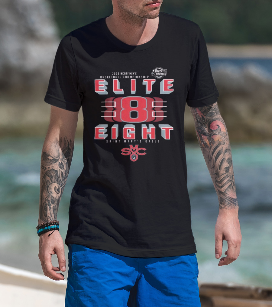 2025 NCAA Men's Basketball Championship Elite Eight Saint Mary's Gaels SMC T-Shirt