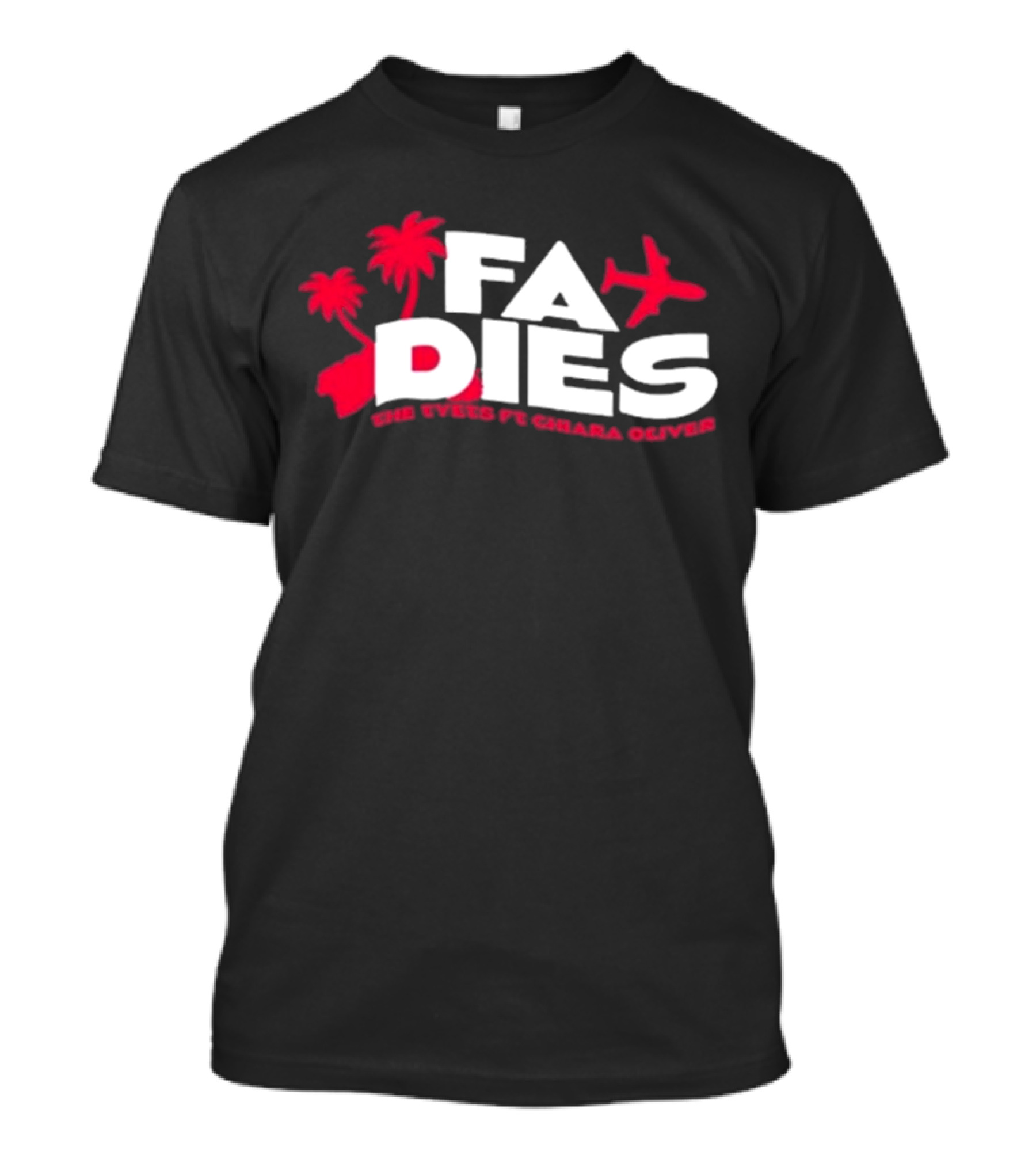 Fa Dies One Speed Ft. Chiara Oliver Palm Trees And Airplane T-Shirt