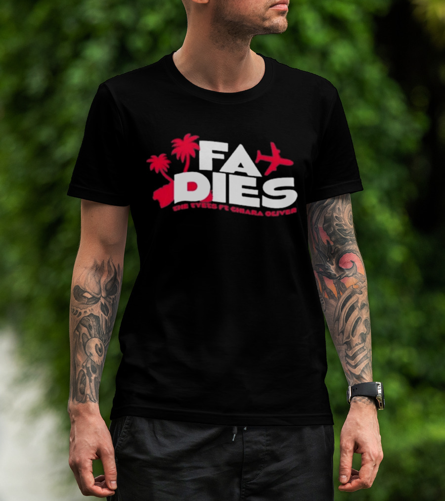 Fa Dies One Speed Ft. Chiara Oliver Palm Trees And Airplane T-Shirt