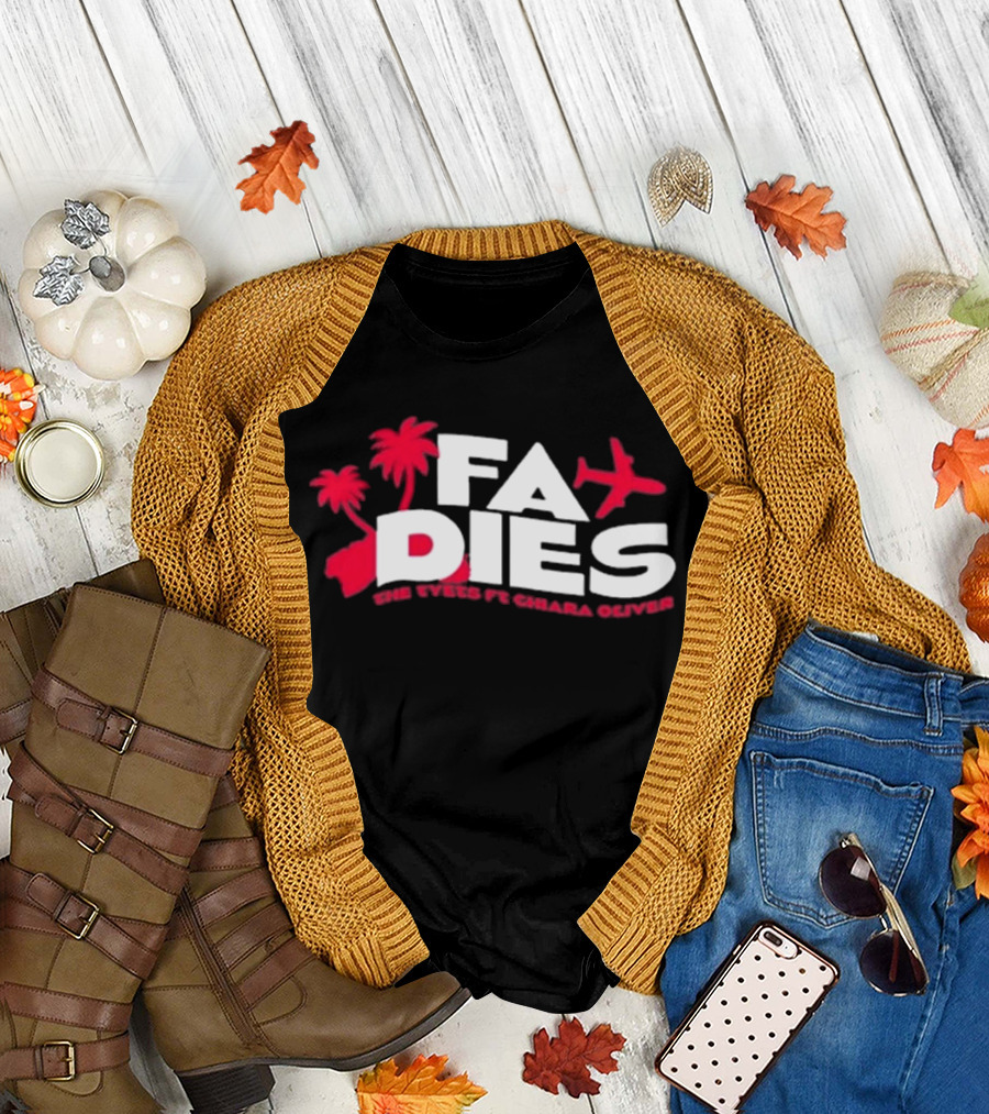 Fa Dies One Speed Ft. Chiara Oliver Palm Trees And Airplane T-Shirt
