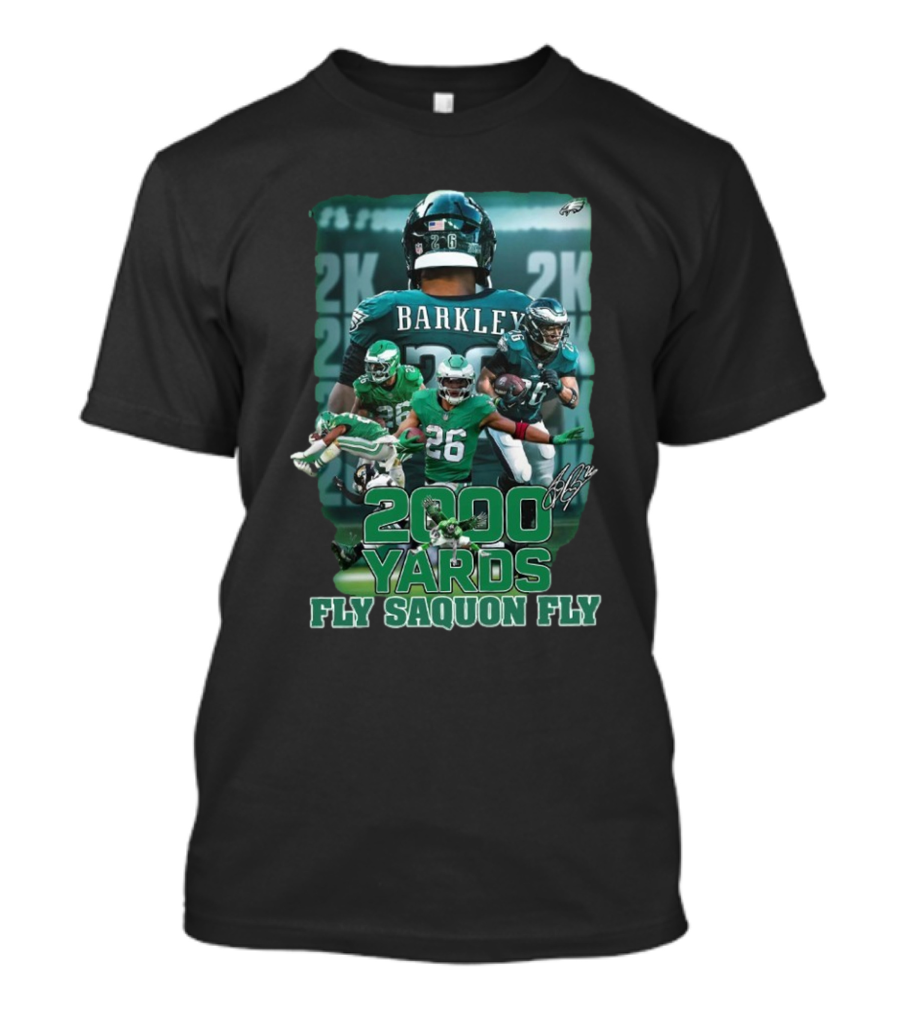Saquon Barkley 2000 Yards Fly Saquon Fly 2K T-Shirt