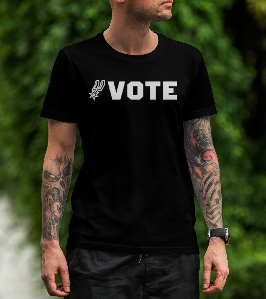 San Antonio Spurs Vote Campaign Spurs Logo T-Shirt