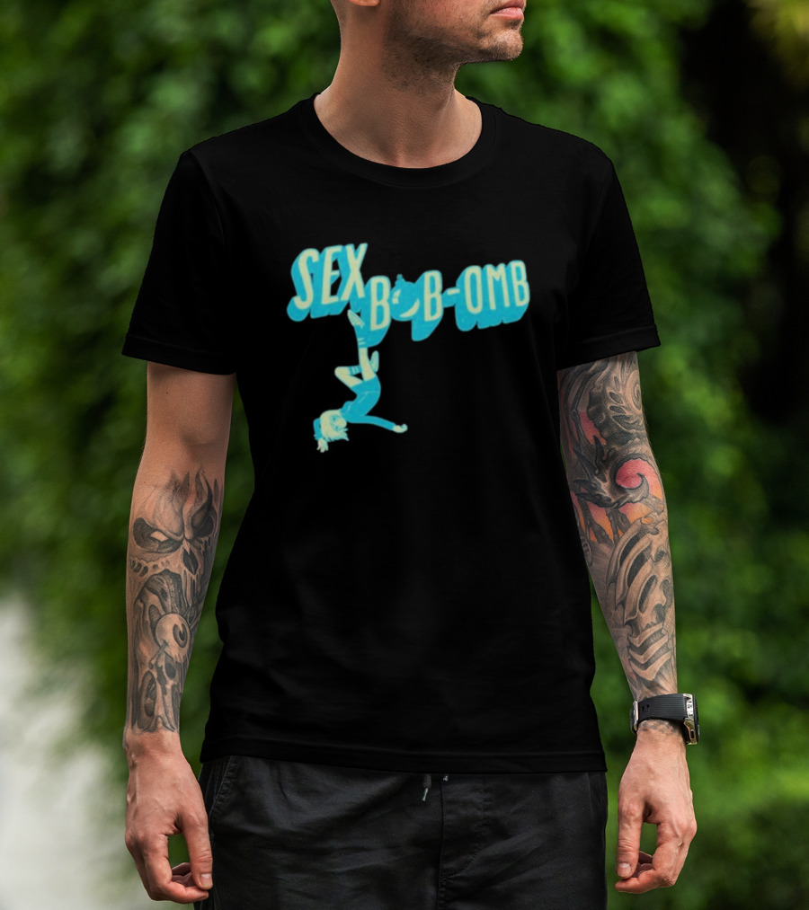 Sex Bob-Omb Scott Pilgrim Character Handstand T-Shirt