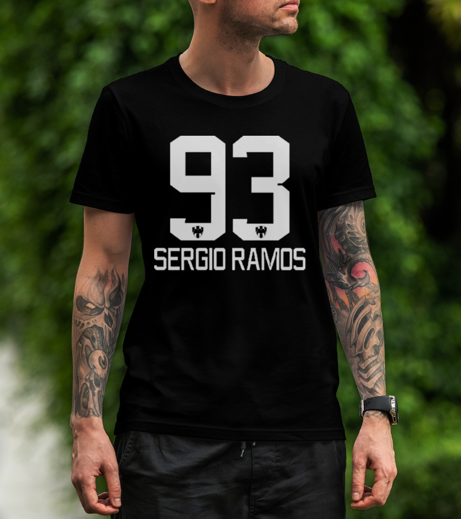 Sergio Ramos 93 Football Number Icon T-Shirt