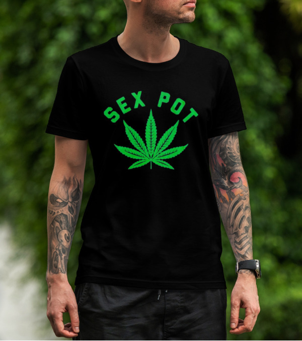 SEX POT Marijuana Leaf T-Shirt