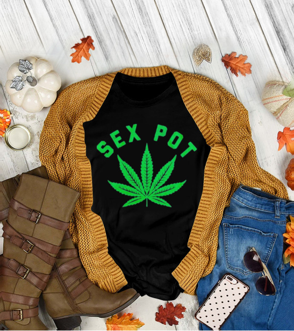 SEX POT Marijuana Leaf T-Shirt