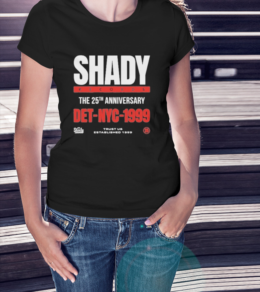 Shady Records 25th Anniversary DET NYC 1999 Trust Us Established 1996 T-Shirt