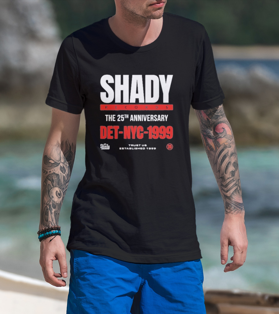 Shady Records 25th Anniversary DET NYC 1999 Trust Us Established 1996 T-Shirt