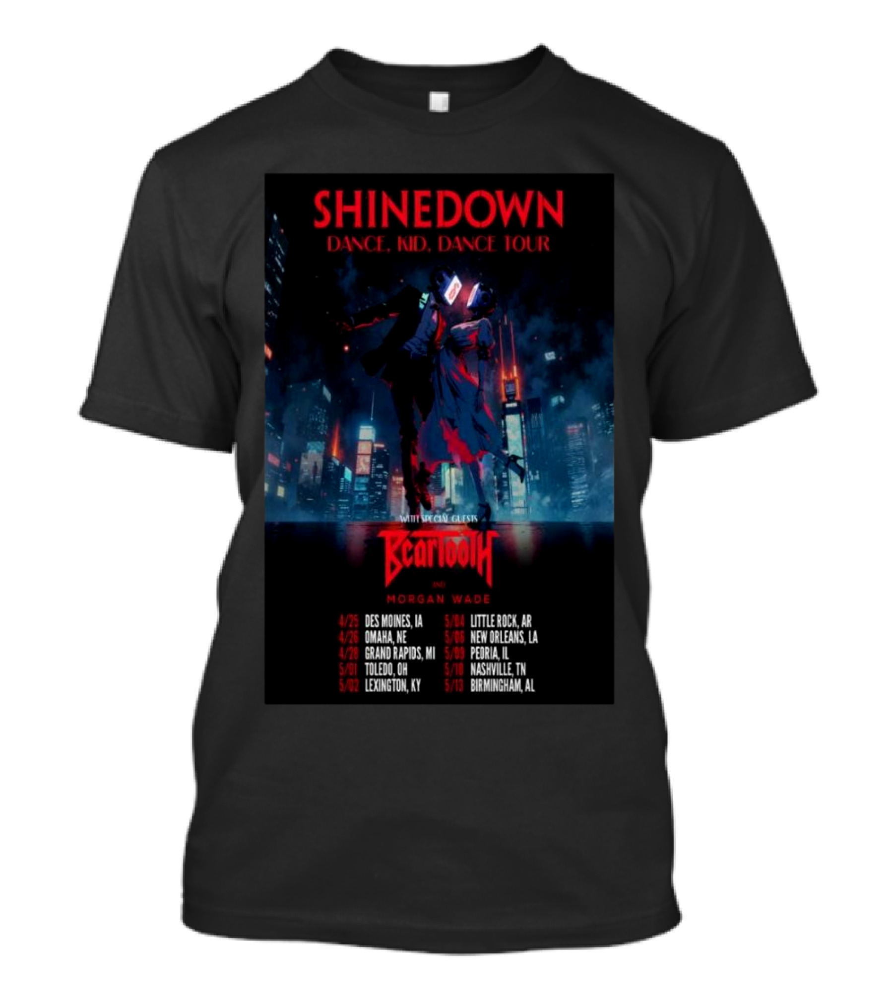 Shinedown Dance Kid Dance Tour 2025 New T-Shirt