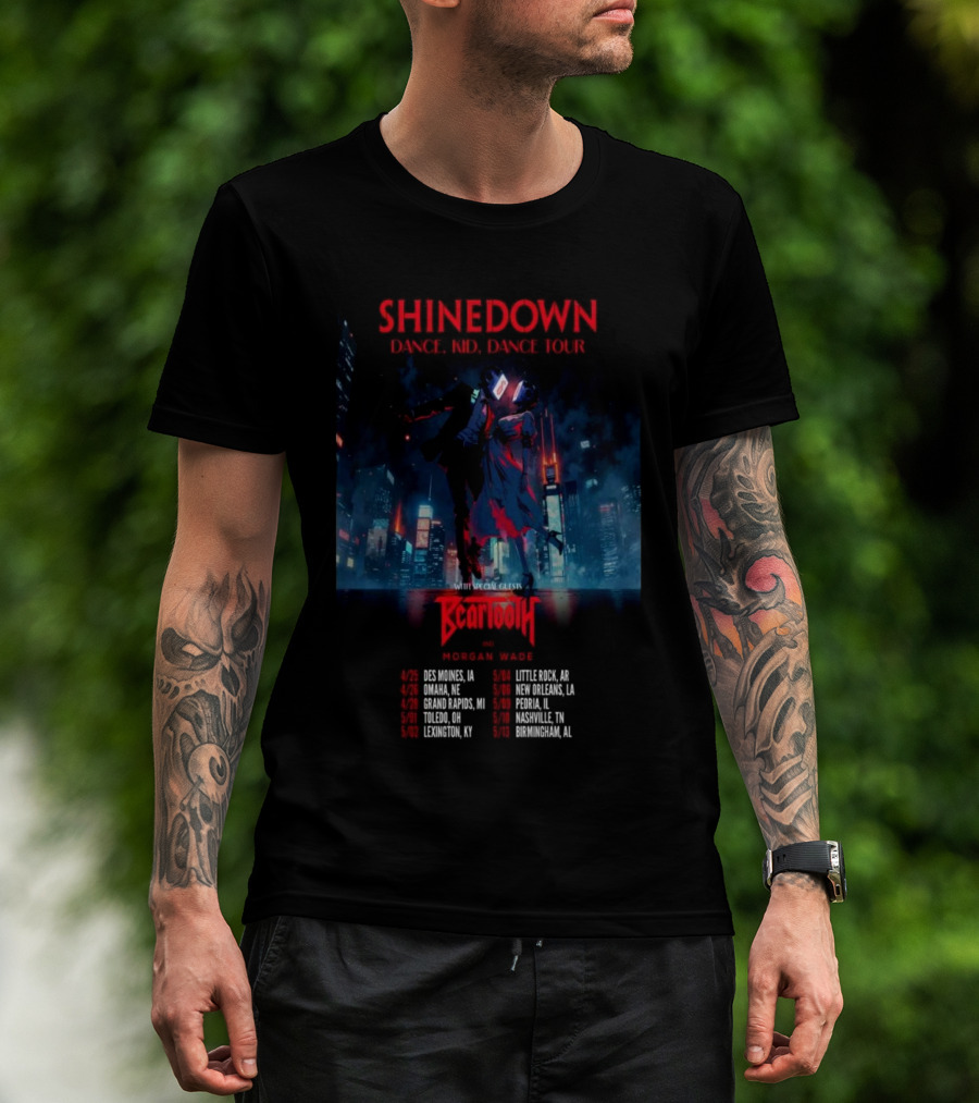 Shinedown Dance Kid Dance Tour 2025 New T-Shirt