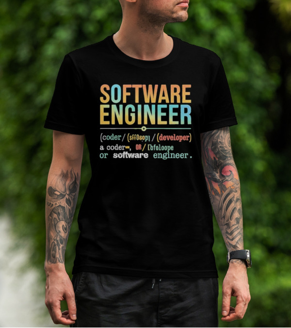 SOFTWARE ENGINEER Definition Coder Developer Lifeloop T-Shirt