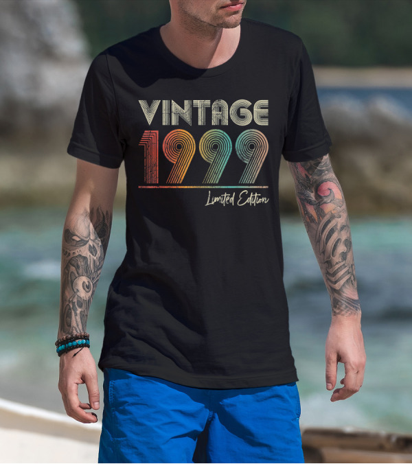 Vintage 1999 23 Years Old Birthday T-Shirt