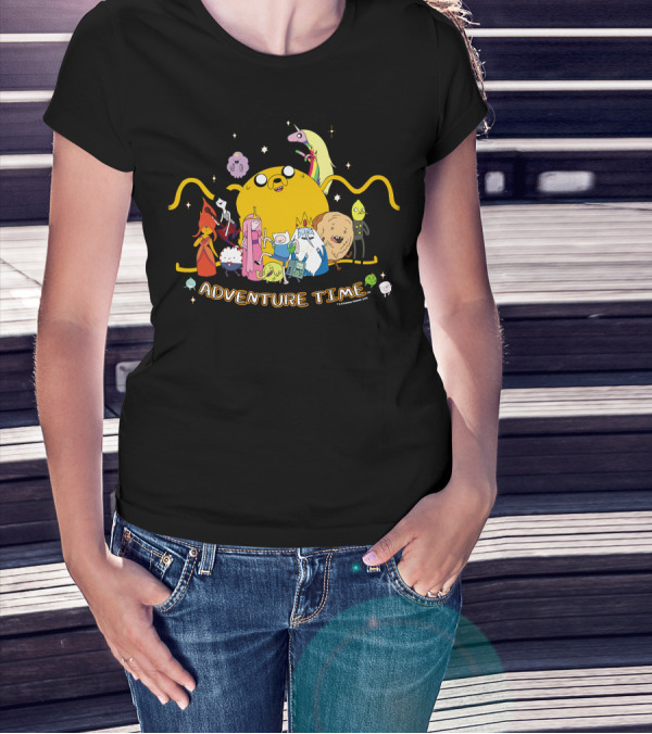 Adventure Time Outstretched Characters Group T-Shirt
