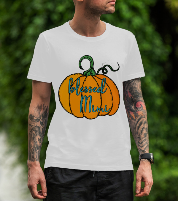 Blessed Mimi Pumpkin Autumn Harvest T-Shirt