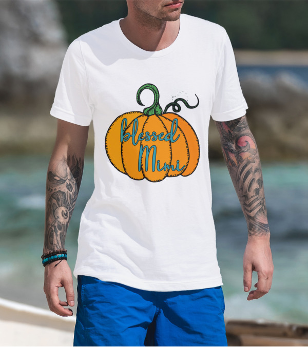 Blessed Mimi Pumpkin Autumn Harvest T-Shirt