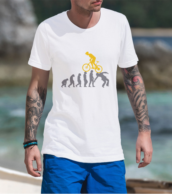 MTB Evolution Of Mountain Biking Progression T-Shirt