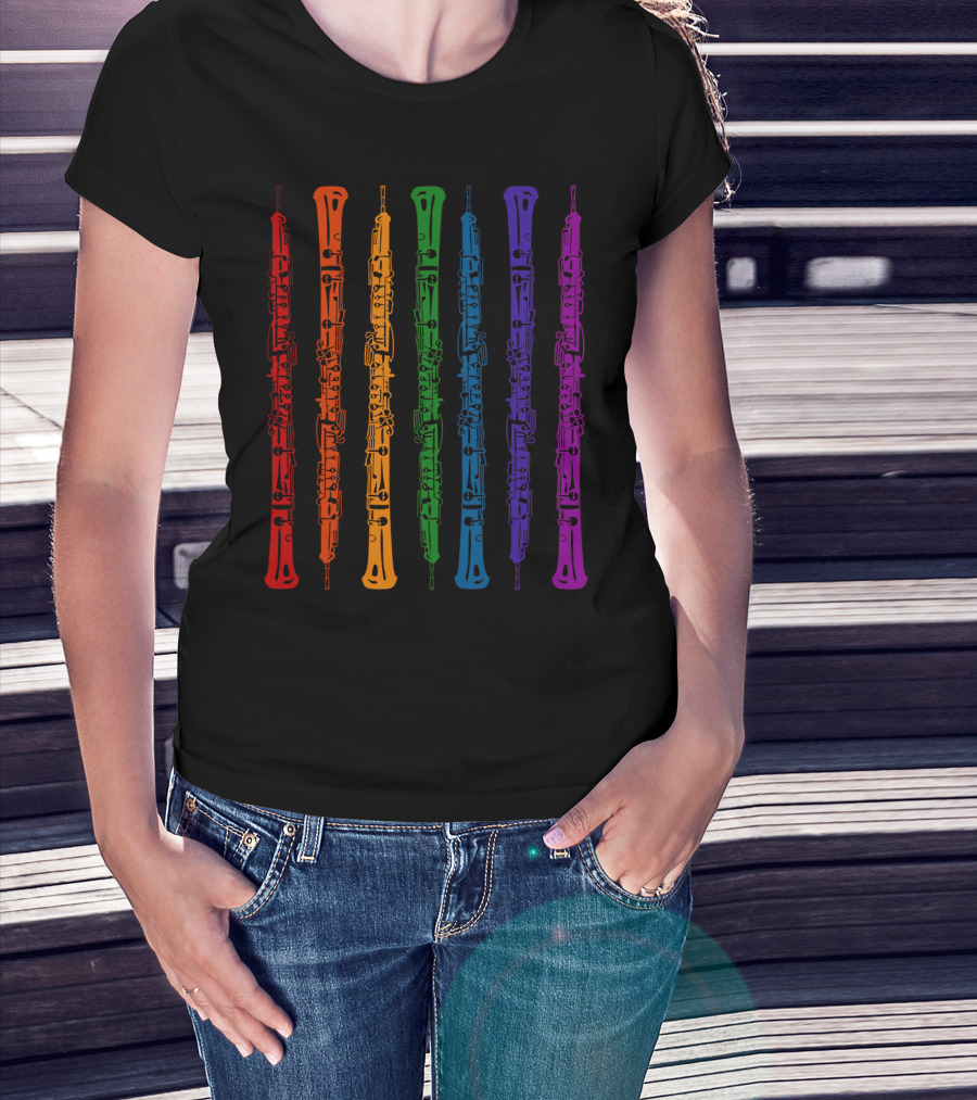 Clarinet Colorful Rainbow Smart Clarinet Player T-Shirt