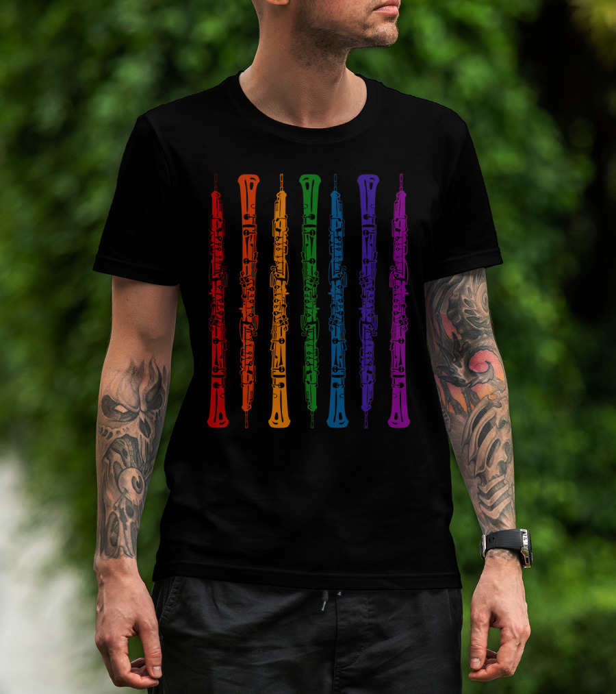 Clarinet Colorful Rainbow Smart Clarinet Player T-Shirt