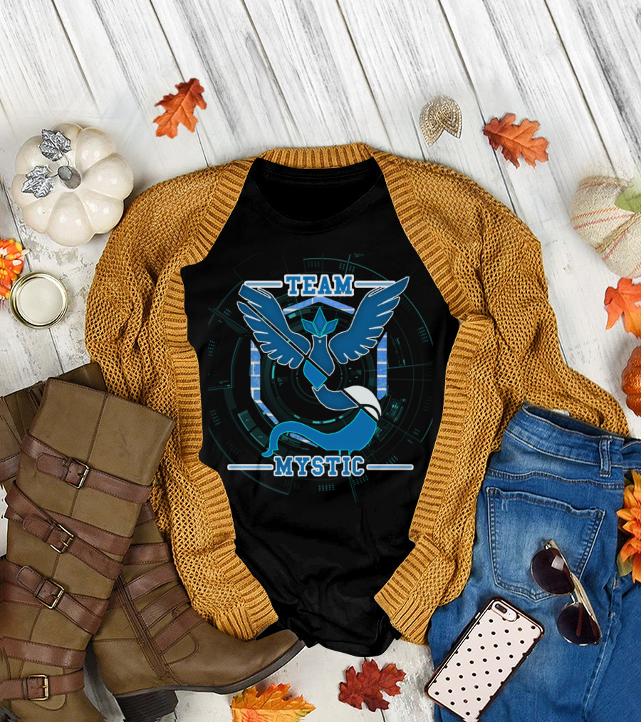 Team Mystic Pokemon GO Logo Articuno Emblem T-Shirt