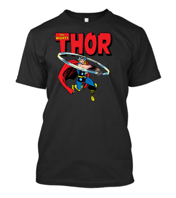 The Mighty Thor Whirling Hammer Marvel Comic T-Shirt
