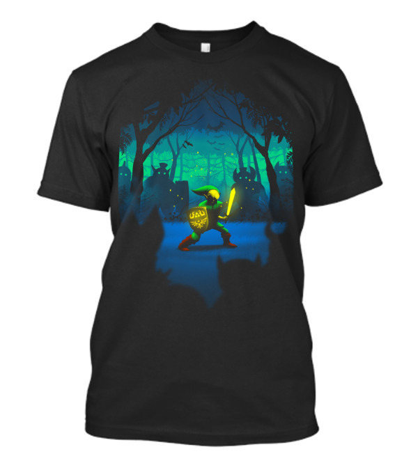 Light Of Courage Legend Of Zelda Link Forest Adventure T-Shirt