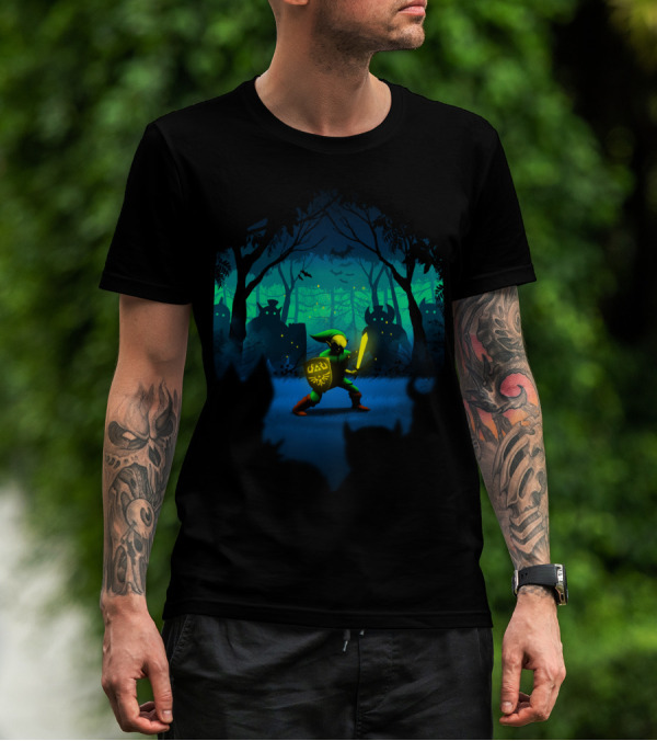 Light Of Courage Legend Of Zelda Link Forest Adventure T-Shirt