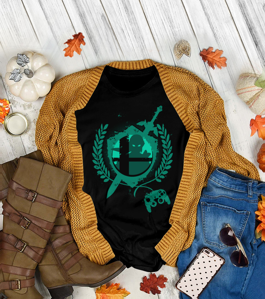 SMASH Hero Legend of Zelda Link Iconic Gaming Symbols T-Shirt