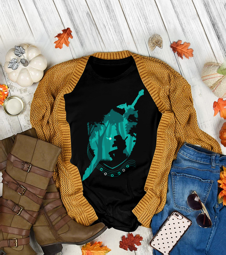 Song of Time Forest Adventure Legend of Zelda Link T-Shirt