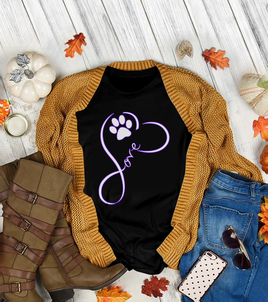 Love Paw Tattoo T-Shirt