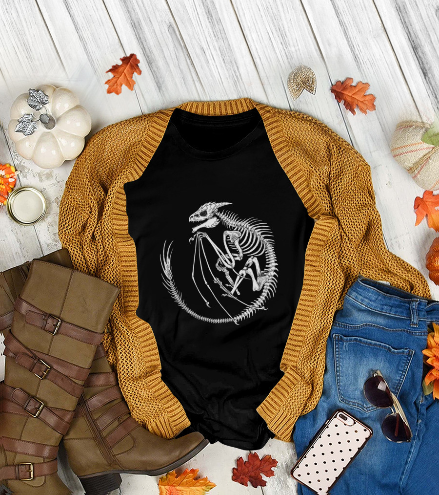 Dragon Fossil Skeleton T-Shirt