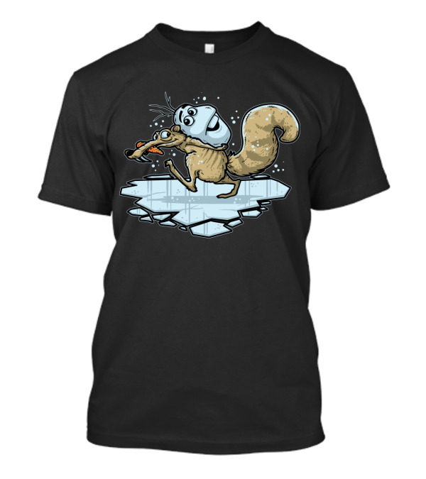 Scrat Olaf Fusion On Ice Patch T-Shirt