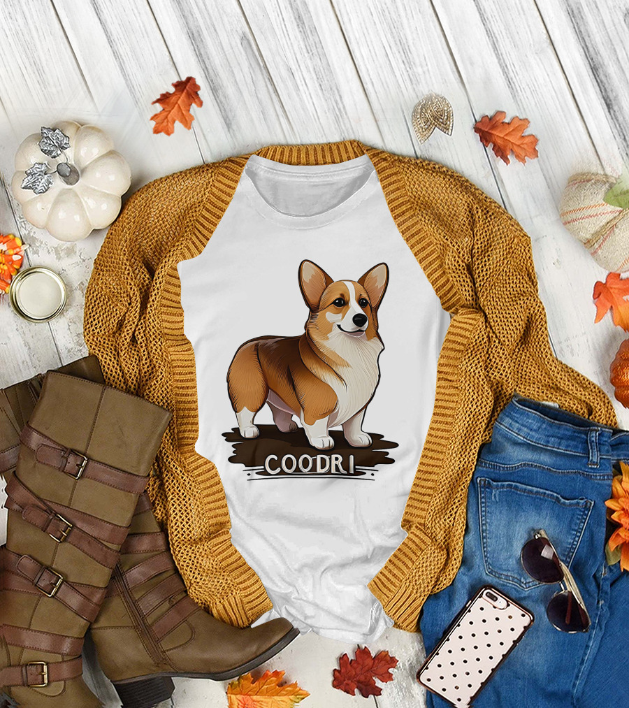 Coodrl Corgi Coodri Cute Dog T-Shirt