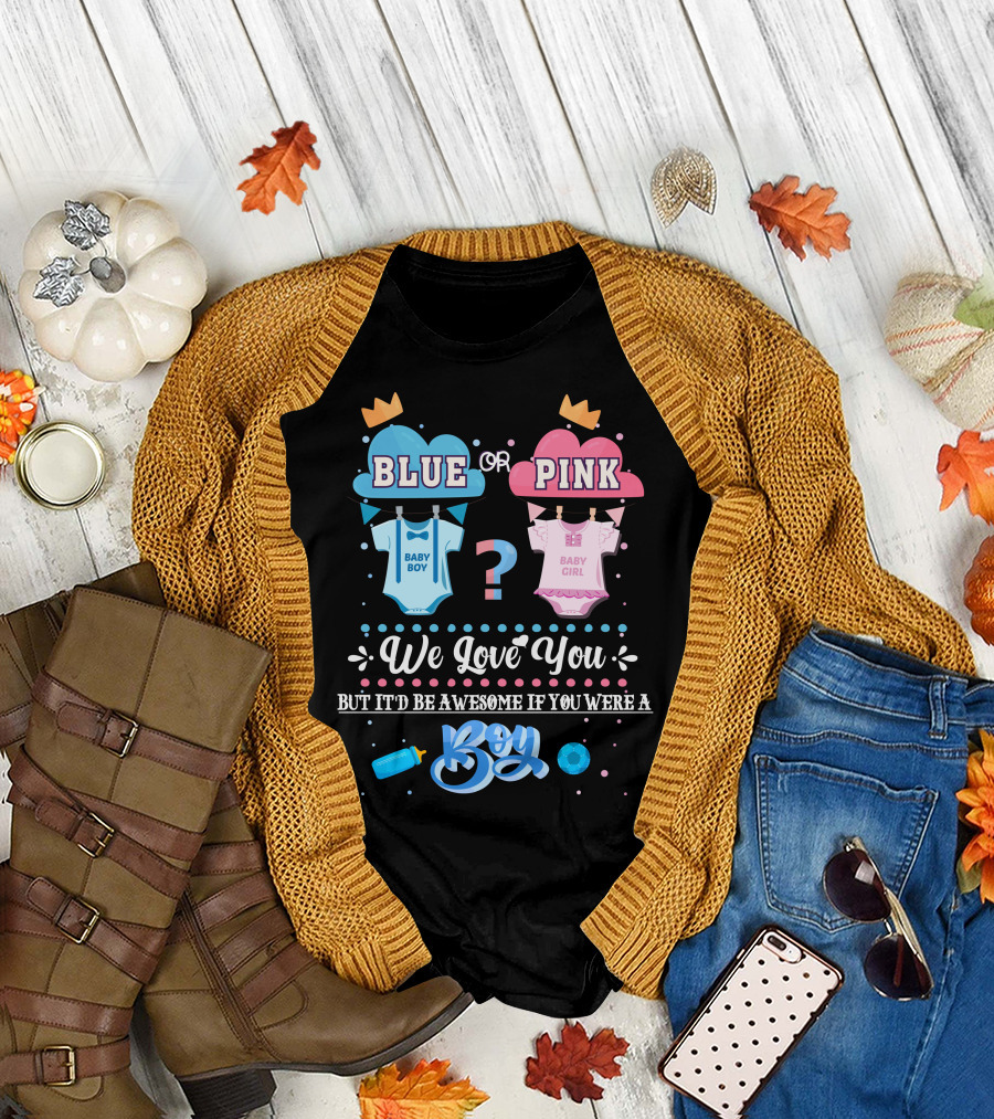 Blue or Pink Baby Boy Girl Boy T-Shirt