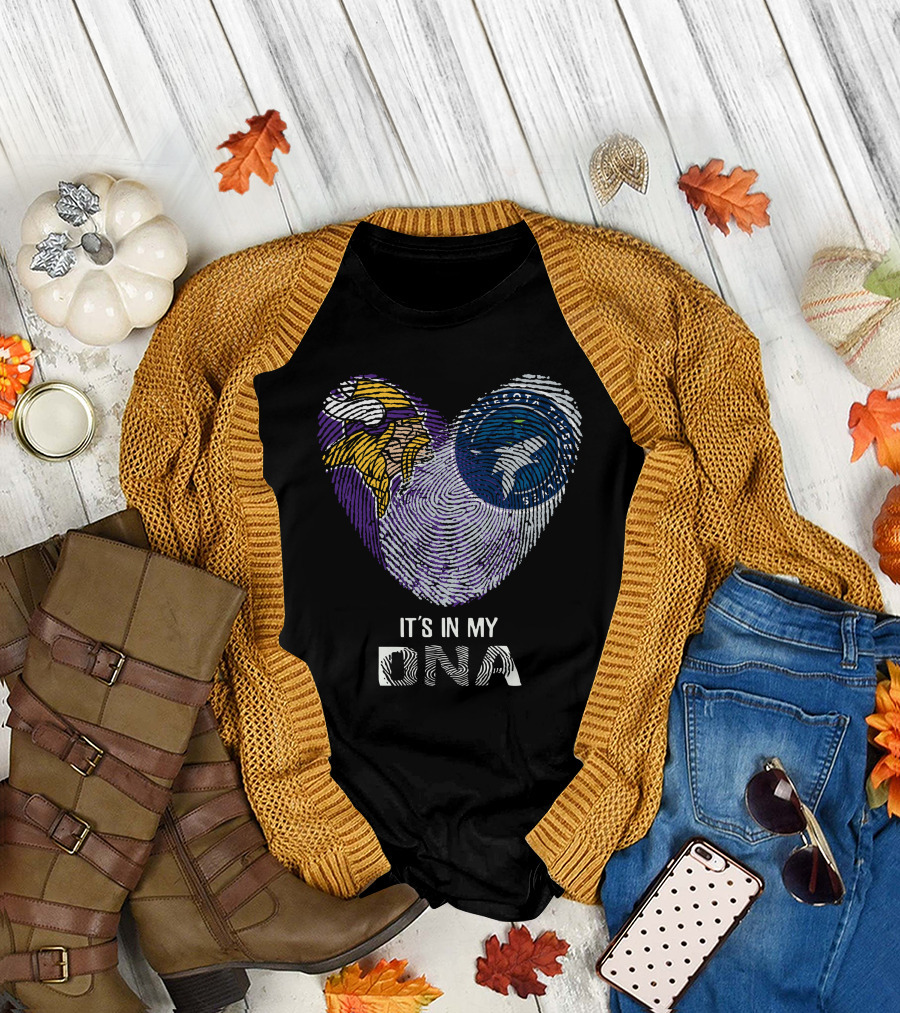 Vikings Timberwolves It's in My DNA T-Shirt